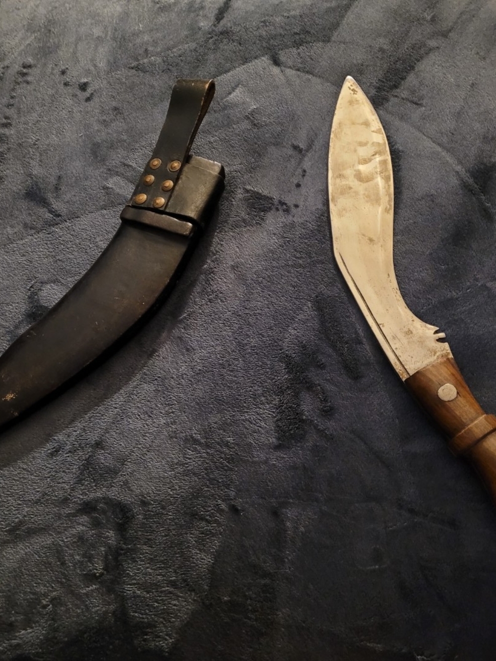 Vintage India Kukuri Knife Fighting Sirupati 12" Blade Sheath Khukuri Gurkha